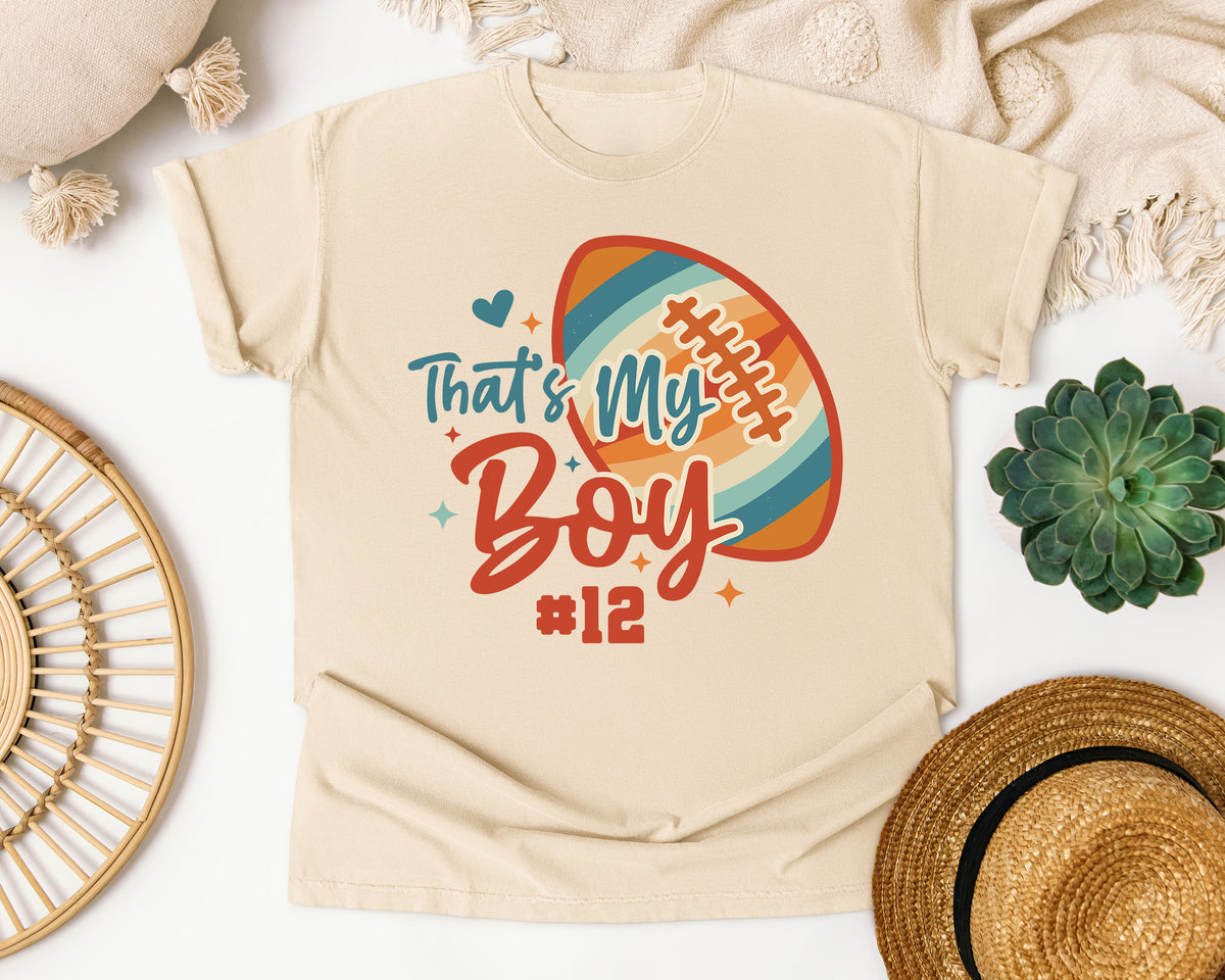 Thats My Boy Football 12 graphic tee in Ivory
