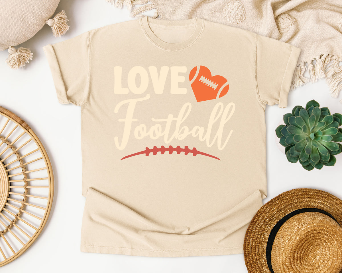 Love Football Script graphic tee in Ivory