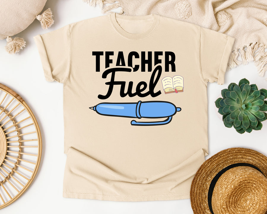 Teacher Fuel Pen graphic tee in Ivory