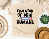Educator Of Mini Humans graphic tee in Ivory