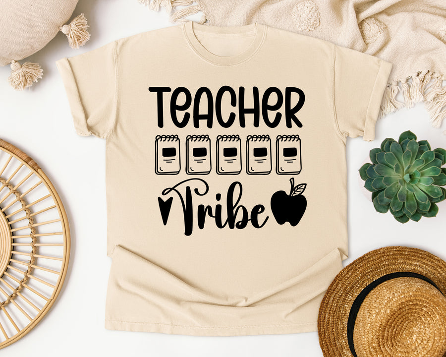 Teacher Tribe Notebooks graphic tee in Ivory
