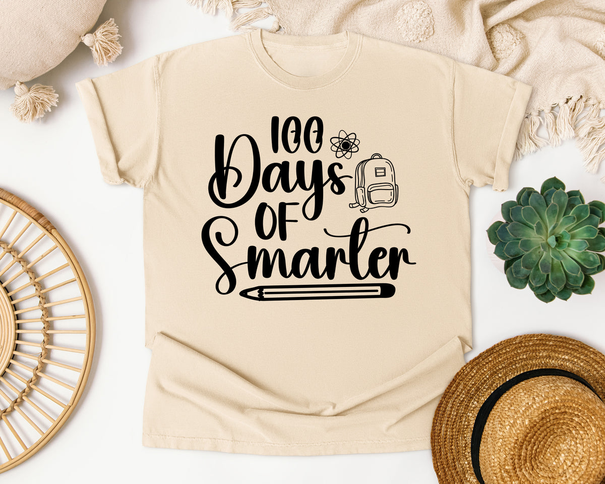 100 Days Of Smarter Backpack graphic tee in Ivory