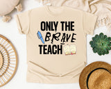 Only The Brave Teach graphic tee in Ivory