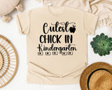 Cutest Chick In Kindergarten graphic tee in Ivory