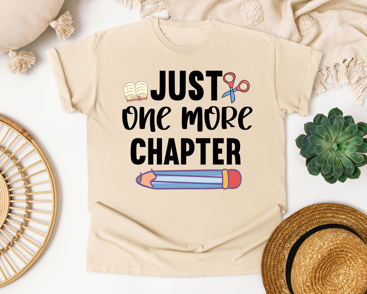 Just One More Chapter graphic tee in Ivory