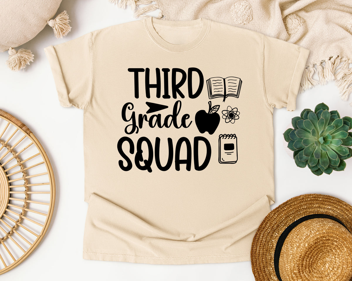 Third Grade Squad Atom graphic tee in Ivory