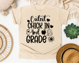 Cutest Chick In 3rd Grade graphic tee in Ivory