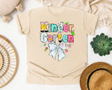 Kindergarten Paper Bow Pastel graphic tee in Ivory