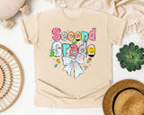 Second Grade Paper Bow graphic tee in Ivory