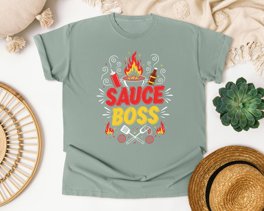 Sauce Boss BBQ graphic tee in Bay Comfort Colors 1717