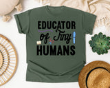 Educator Of Tiny Humans Pen graphic tee in Moss