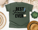 Best Principal Ever graphic tee in Moss