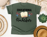 Educational Rockstar Book graphic tee in Moss