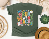 Bruh We Back Bow graphic tee in Moss