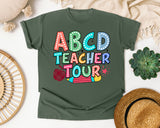 ABCD Teacher Tour Marquee graphic tee in Moss