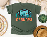 Football Grandpa graphic tee in Moss