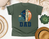 Football Dad Navy graphic tee in Moss
