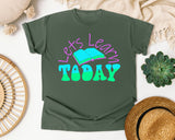 Let's Learn Today graphic tee in Moss