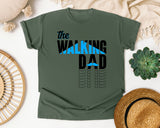 The Walking Dad White 2 graphic tee in Moss