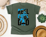 Reel Cool Dad White 5 graphic tee in Moss
