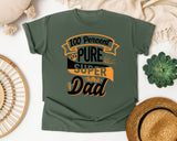 100 Percent Pure Super Dad White 2 graphic tee in Moss