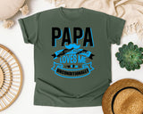 Papa The Only Man Who Loves Me Unconditionally White 2 graphic tee in Moss
