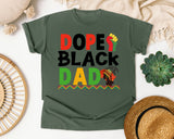 Dope Black Dad White 2 graphic tee in Moss
