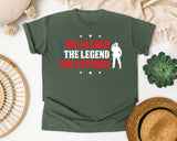 The Father The Legend The Veteran graphic tee in Moss