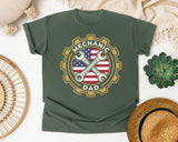 Mechanic Dad graphic tee in Moss