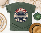 Dad's Garage Grey 2 graphic tee in Moss