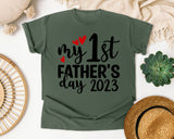 My 1st Father's Day graphic tee in Moss