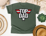 Top Dad graphic tee in Moss