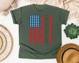 Life On The Line graphic tee in Moss