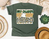 My Daddy Is My Hero White graphic tee in Moss