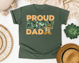 Proud Army Dad graphic tee in Moss
