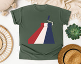 Patriotic Paint Roller graphic tee in Moss