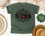 Teacher Tribe graphic tee in Moss