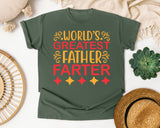 World's Greatest Father Farter Red graphic tee in Moss