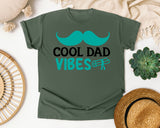 Cool Dad Vibes graphic tee in Moss