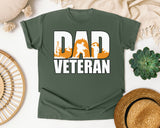 Dad Veteran graphic tee in Moss