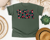 USA Black graphic tee in Moss