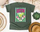 Teacher Mode Off Margarita graphic tee in Moss
