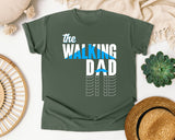 The Walking Dad White graphic tee in Moss