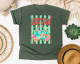 Lesson Plan Beach Repeat graphic tee in Moss