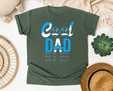 Cool Dad Blue graphic tee in Moss