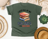 I Keep All Of My Dad Jokes In A Dad-A-Base graphic tee in Moss