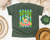 School Is Out Seas The Day graphic tee in Moss