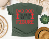Dad Bod You Mean Father Figure Pink graphic tee in Moss