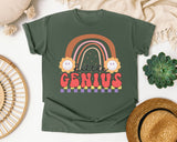 Little Genius graphic tee in Moss