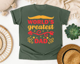 World's Greatest Dad Red graphic tee in Moss